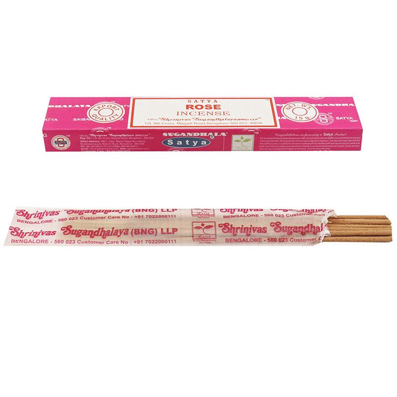 热销印度手工薰香 satya 玫瑰 熏香大盒 rose 天然香料 熏香线香