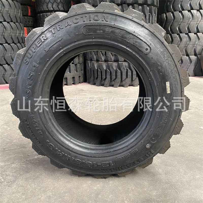 热销超甲12-16.5滑移式装载机轮胎12层级10-16.5铲车真空轮胎人字