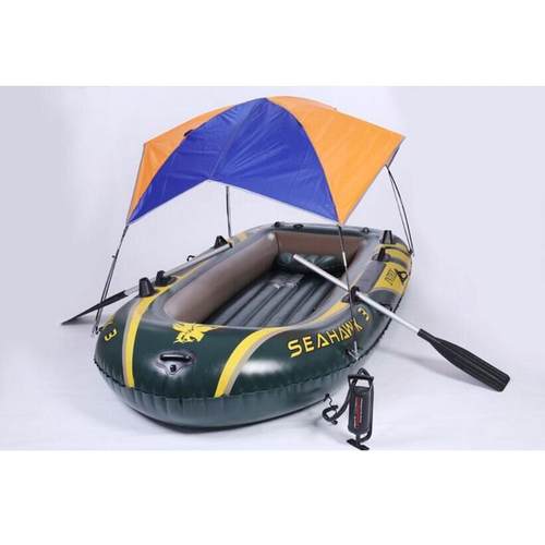 船用遮阳篷凉棚配充气船钓鱼皮划艇橡皮艇帐篷挡雨防晒船篷