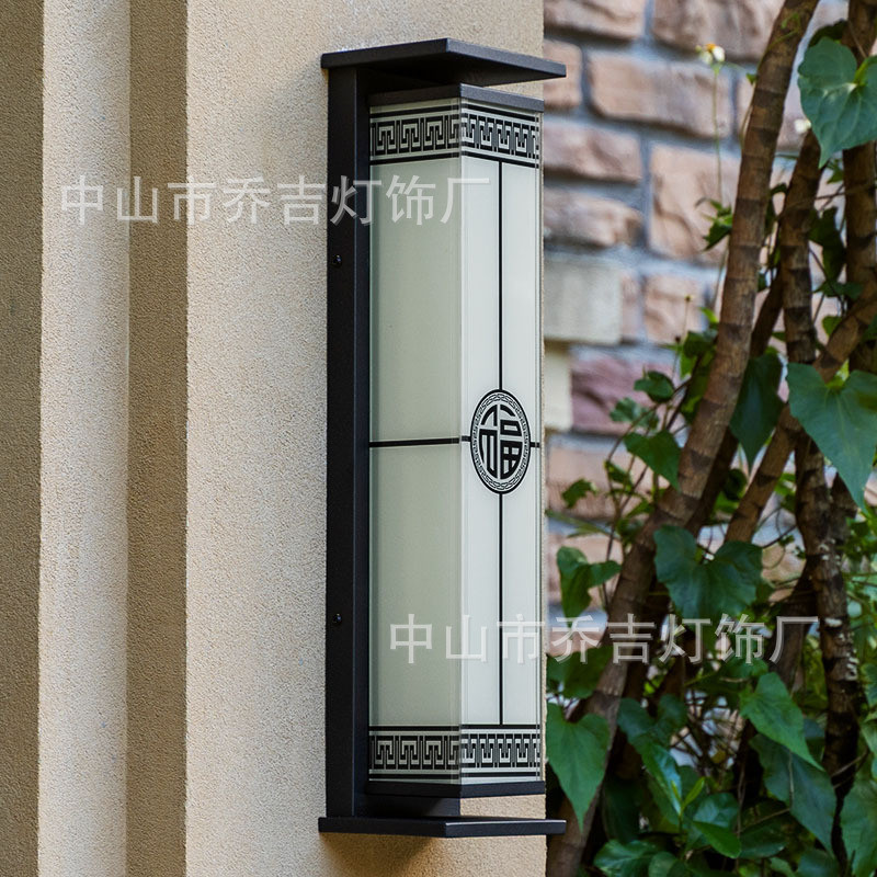 花园户外壁灯太阳能庭院灯外墙现代柱子大门简约别墅庭院室外防水