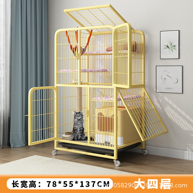 猫笼子自由空间猫窝猫厕所一体猫咪屋舍猫房子猫别墅室内家用