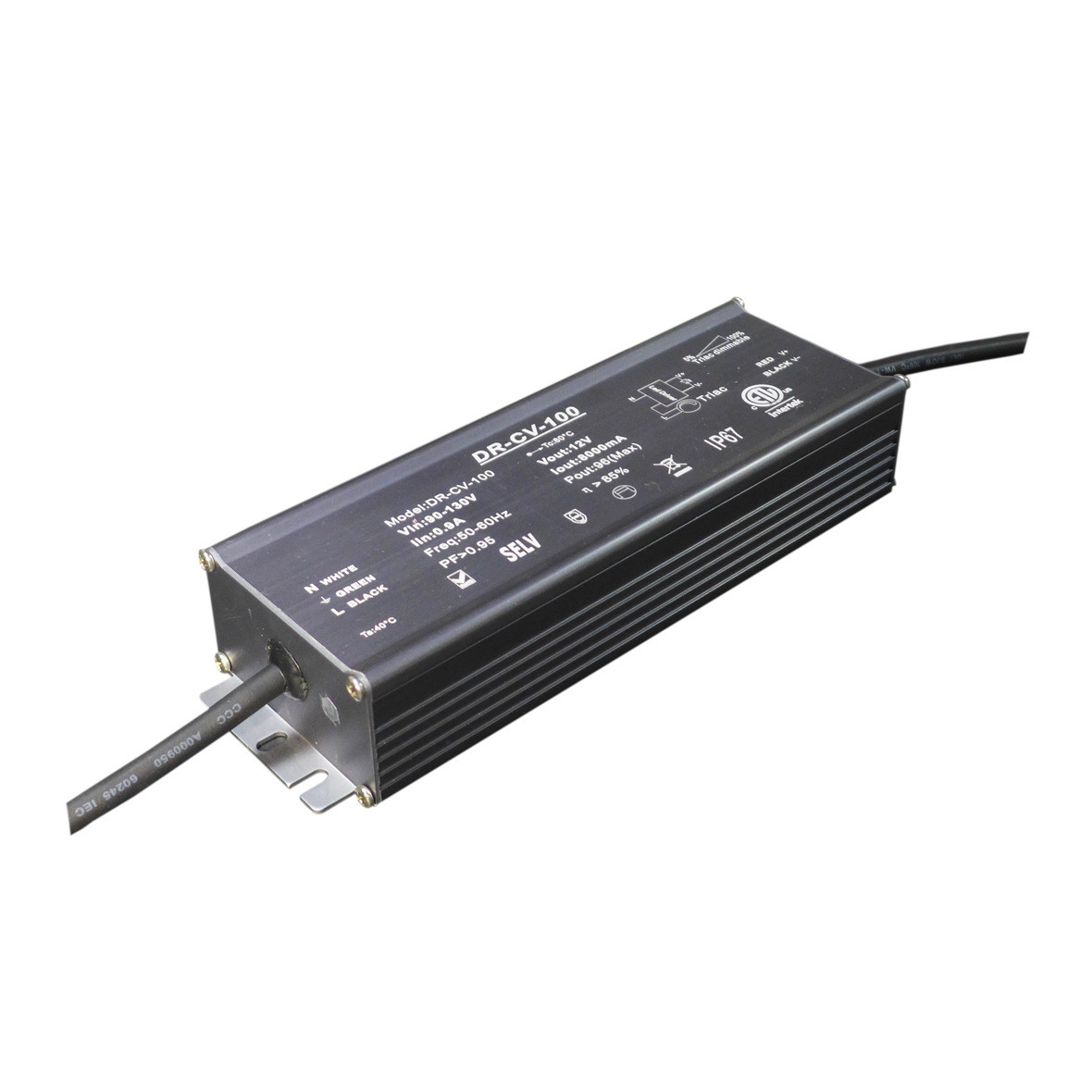 200W24V0/1-10VPWM10V双路调光调色温恒压CCT防水LED开关电源