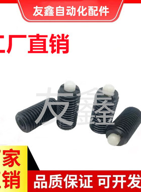 ZC204-3-1H德标型弹簧柱塞尼龙销带长冲程闩头定位锁销GN616-M4-K