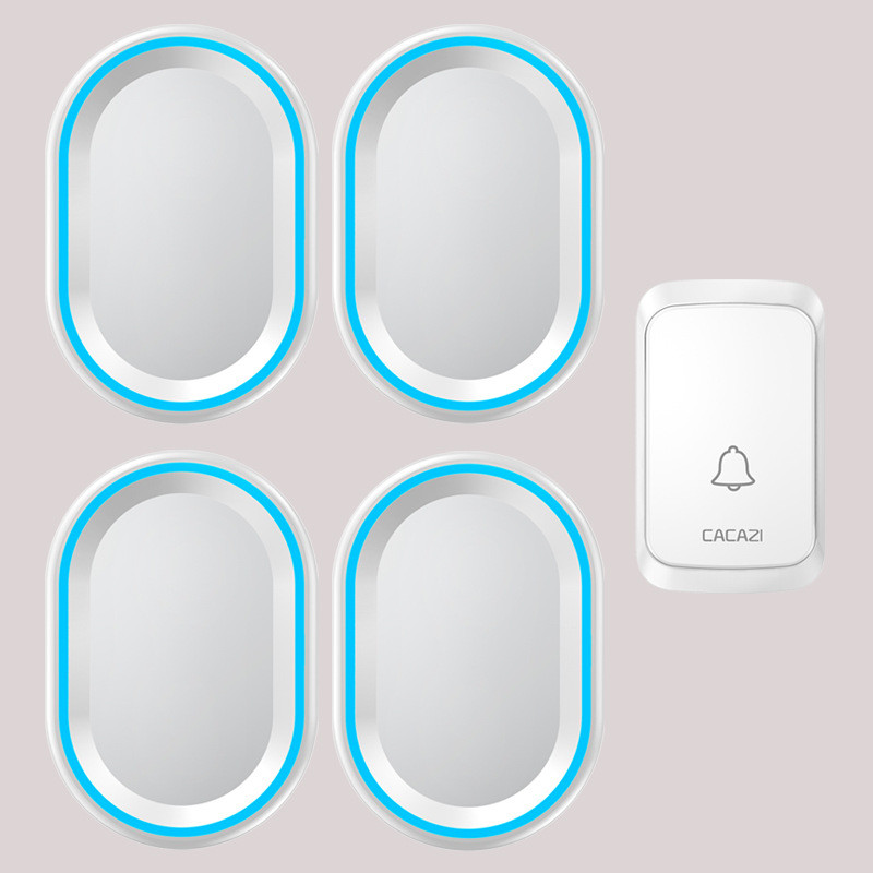 智能家用交流数码门铃 一拖四远遥控家用防水无线门铃 老人呼叫器