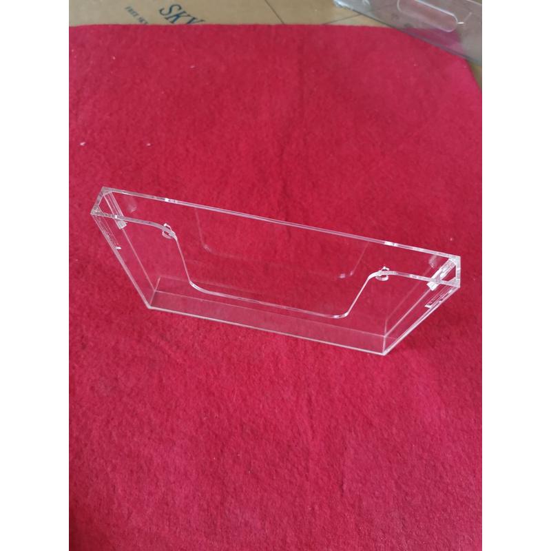 亚克力有机玻璃制品定制半圆口单层双层a4插卡标签贴价格牌资料盒