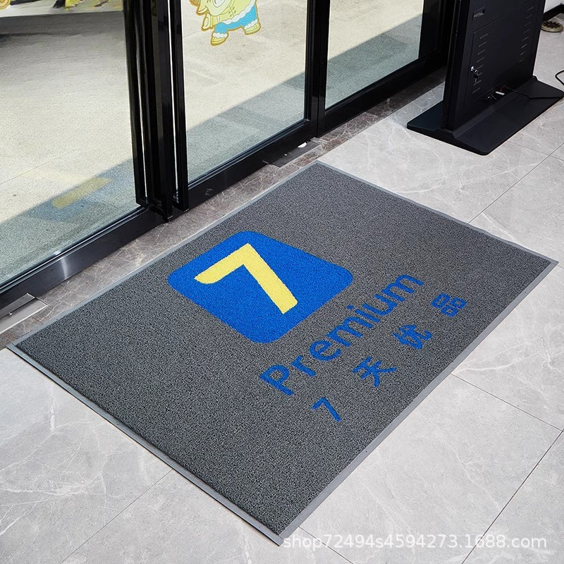 酒店门口迎宾地毯裁剪LOGO商场电梯防滑脚垫商用广告地垫入户进门