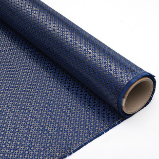 厂家定制碳x型提花布汽车内饰改装麦穗型碳纤维芳多色混编布