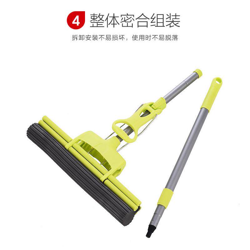 海绵大号拖把38cm双滚胶棉挤水吸水清洁拖把厂家直批供超市品质