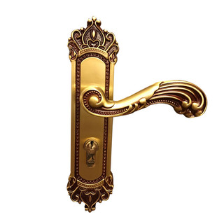 【弗尔欧式】纯铜静音执手门锁全铜锁芯尼室内实木门静音锁体门锁