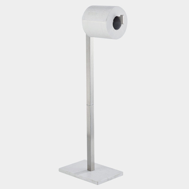 热销卫生间大理石立式落地式卷纸架浴室不锈钢纸巾架厕纸收纳挂架
