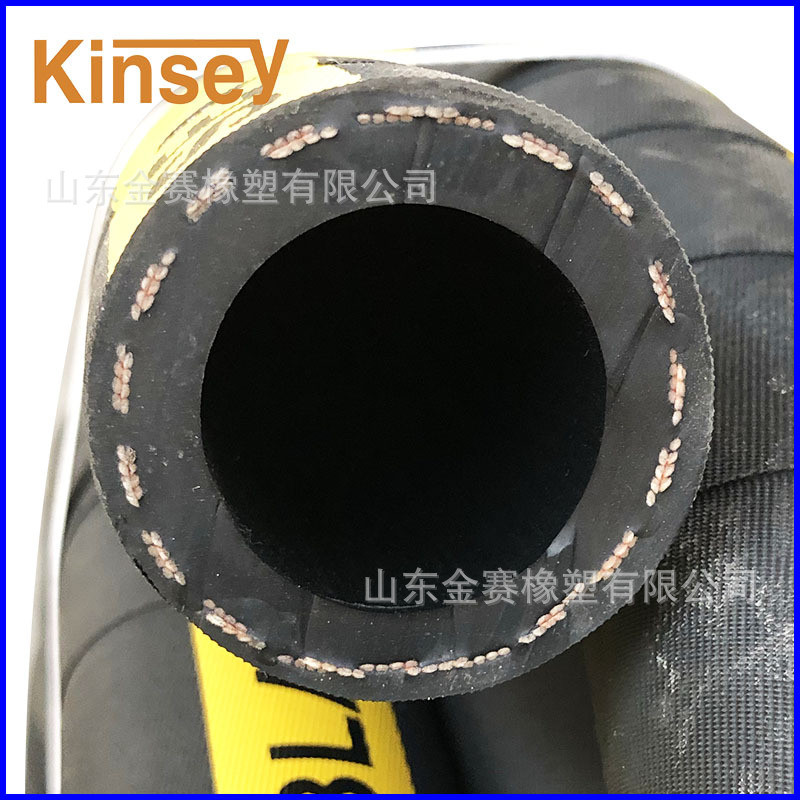 黑色高压橡胶输水胶管6分压力25汽车三胶两线橡胶水管加布软管4分