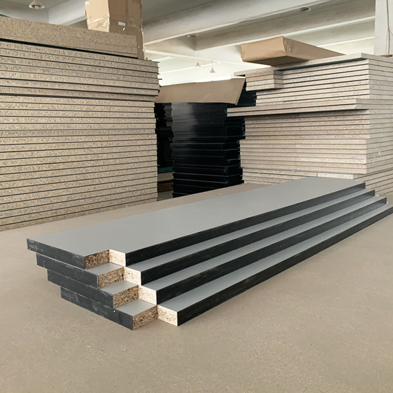 按需定制厂家耐磨抗压三聚氰胺板pvc封边表面光洁黑色批发