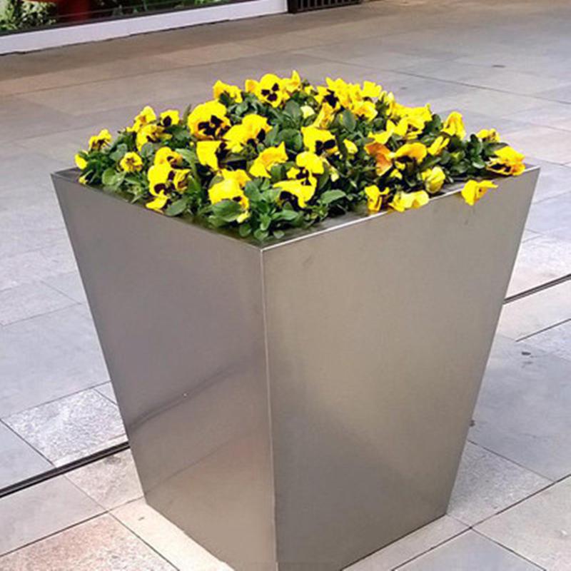 爆款户外不锈钢树池花箱售楼部市政园林景观花坛广场花钵种植箱