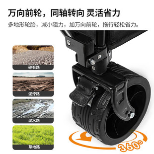 露营车儿童可躺超大营地车聚拢露营车大容量拖车野餐车户外手推车