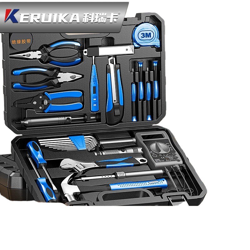科瑞卡工具套装家用工具箱五金维修工具大全家庭电工全套多功能