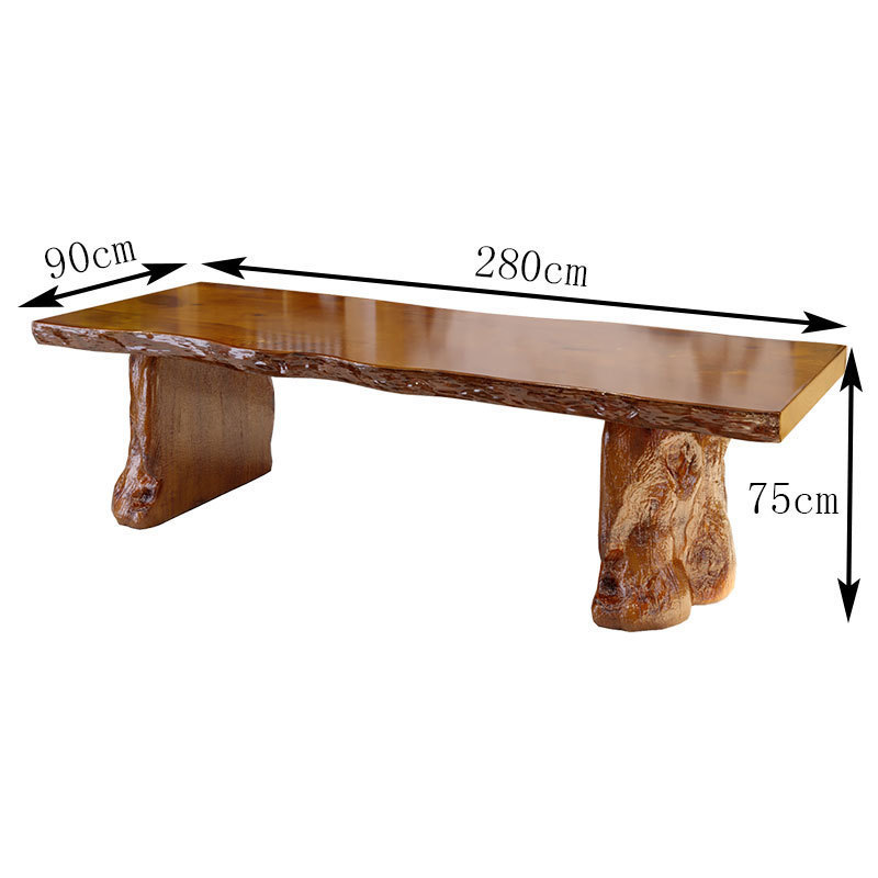 功夫茶几新中式老板办公室实木茶桌椅组合大板桌原木茶桌禅意茶台