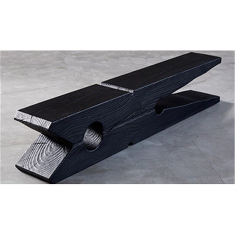 寂木墩子矮凳北欧简约民宿摆件创意圆凳黑色换鞋凳侘碳化风原木凳