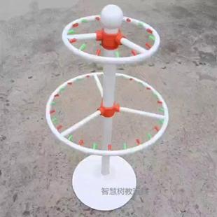 幼儿园不锈钢加厚儿童毛巾收纳架圆形玩具储物架幼教用品