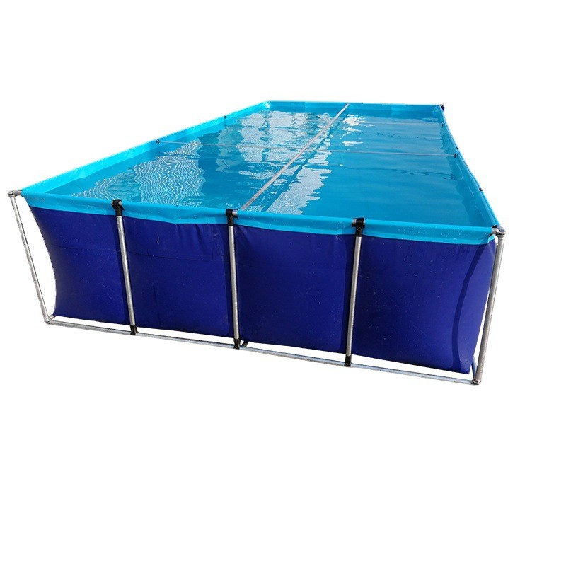 帆布支架水池移动水产暂养金鱼池鲤鱼养殖池养鱼池养虾池饲养池