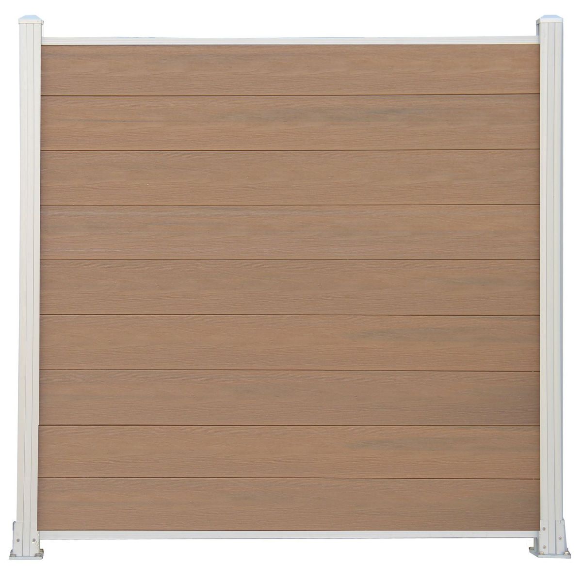 二代共挤塑木围栏铝合金护栏室外庭院别墅围墙篱笆露台院子栅栏