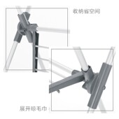 厂家供应小号x型折叠落地晾晒折叠收纳方便不锈钢架移动晾衣架