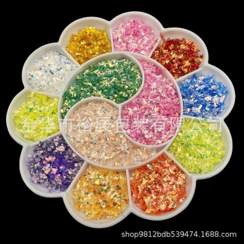 厂家供应金葱粉碎片粉麻流pet涂料闪粉手工diy饰品配件材料粉批发