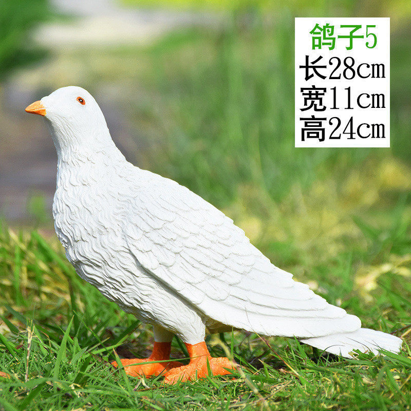 户外仿真动物鸽子摆件别墅庭院花园装饰小区挂件造景园林景观雕塑