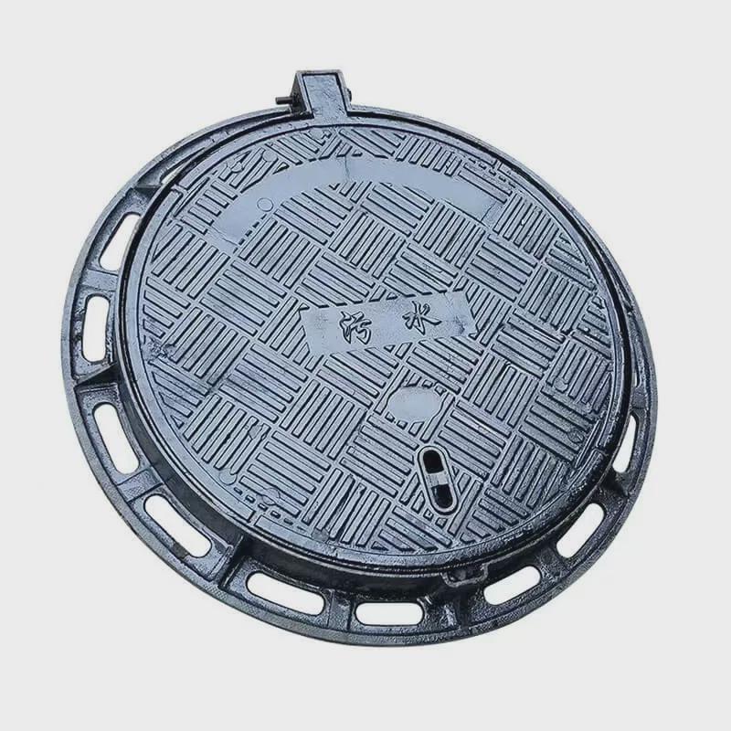 厂家直销球墨铸铁井盖加厚重型圆井方井