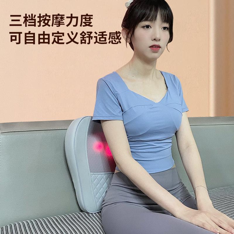 热销电动按摩器靠垫背部家用颈部腰部全身车载腿部汽车多功能按摩