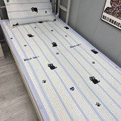 单人沙发垫夹棉简约双面床单床盖单件学生宿舍加厚防滑四季 可用 款