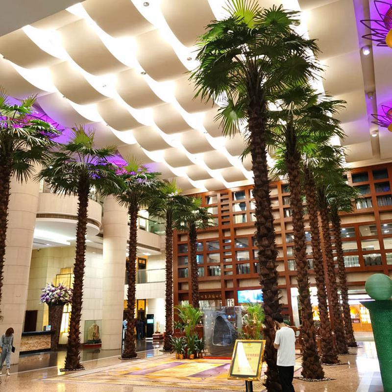 棕榈树仿真棕榈树老人葵树景观仿真植物公园绿化带装饰假室内外