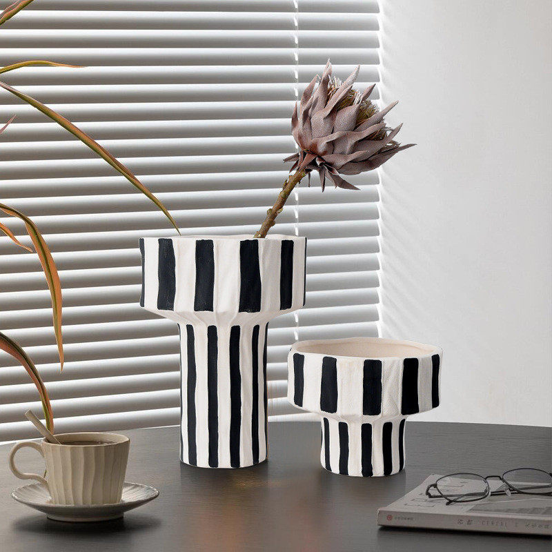 热销艺办公室茶几极简轻奢风花瓶摆件高级感现代酒柜贝子软装工艺,特色手工艺,青花瓷,淘宝优惠券,粉丝福利购,淘宝优惠卷