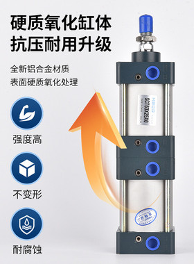 热销置倍力气缸sct40*50*55*60*65*70*75*80*85*90x0-s多位增压多