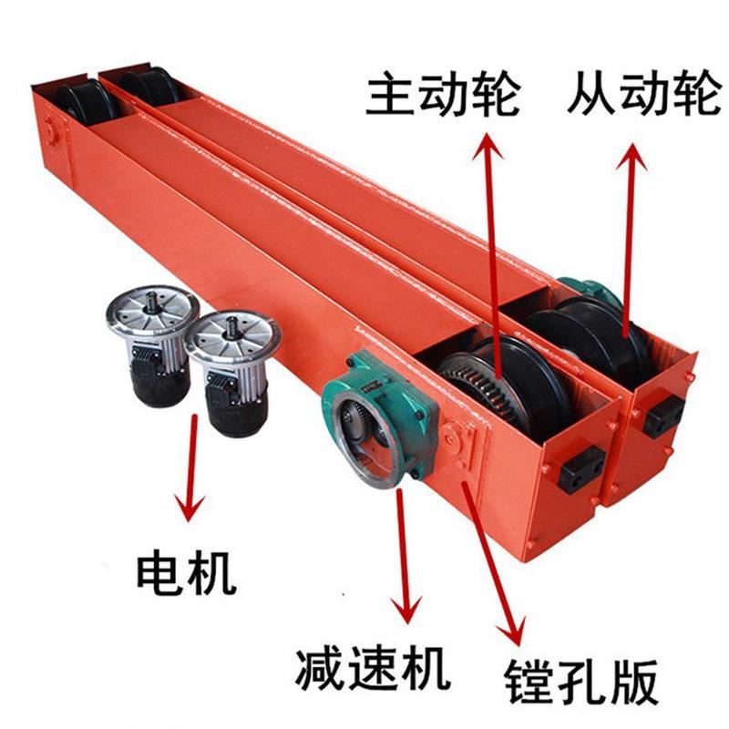 热销行车天车梁单梁起重机行走龙门吊地梁150/200/300轮跑车端端