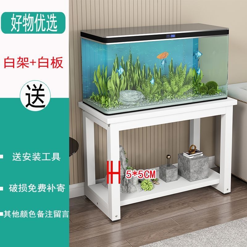 铁艺鱼缸专用架底座架子实木不锈钢龟缸电视柜边桌简约鱼缸柜