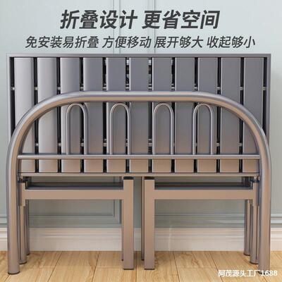 单人床可折叠床家用1米3钢丝床80公分的5不锈钢90宽一米二大