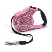 厂家宠物用品自动伸缩3米牵引器金毛泰迪狗狗牵引绳遛狗绳供应