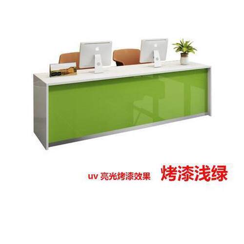 店铺简约收银台前台桌房地产中介前台桌吧台柜台公司前台接待台