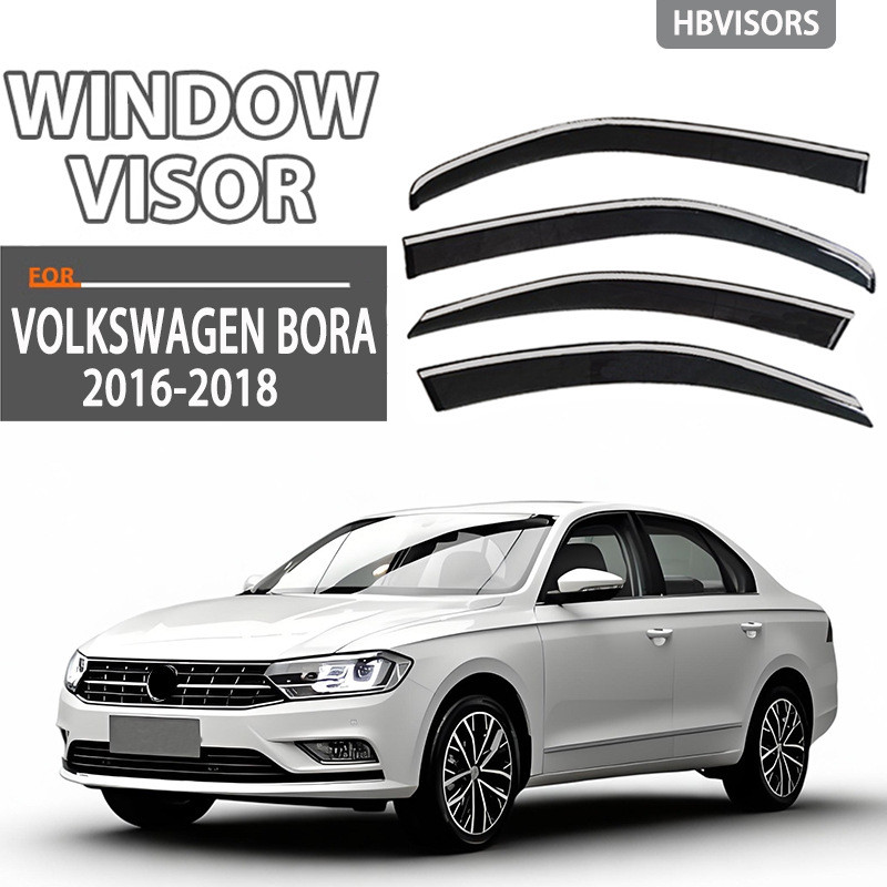 适用于VWBORA宝来不锈钢晴雨挡雨板雨眉侧窗导流板Window