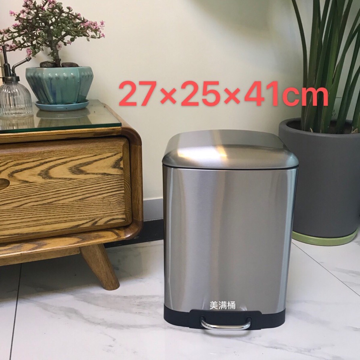 9cq6批发欧式不锈钢方形圆形脚踏式垃圾桶6l/12l/20l/30l/40l/5