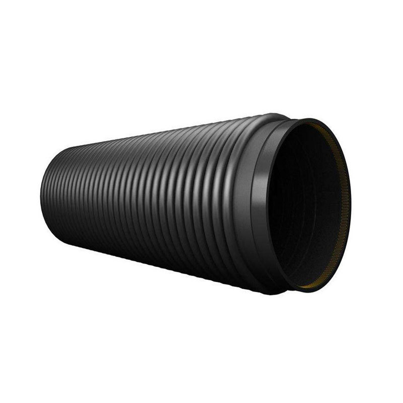 hdpe缠绕管增强管管壁b型聚乙烯缠绕波纹管市政管排污管pe克拉管