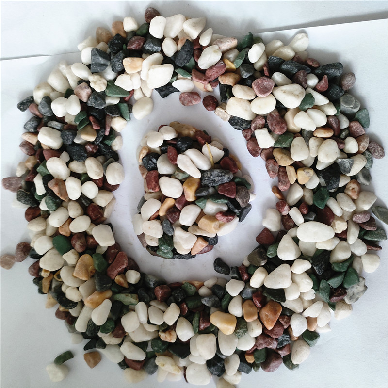 批发五彩石子碎石五彩小石头儿童娱乐彩石盆栽造景小石子彩色