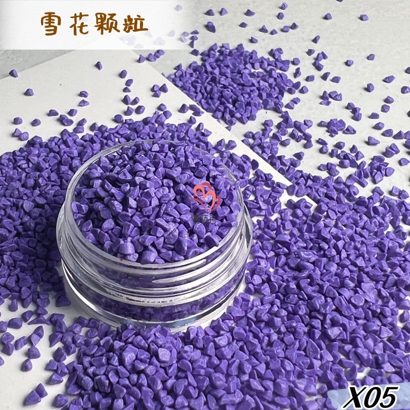 厂家直销圣诞颗粒造景雪景雪花水球填充树脂雪花粉