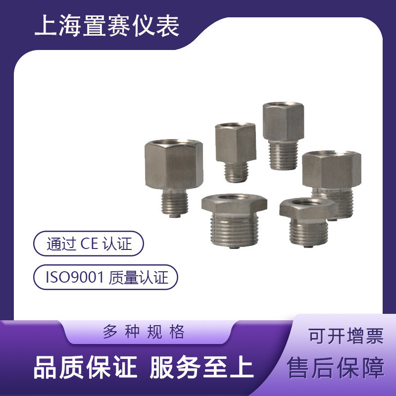 304不锈钢内外丝压力表G1/4转接头G1/4变R1/4螺纹水管变径