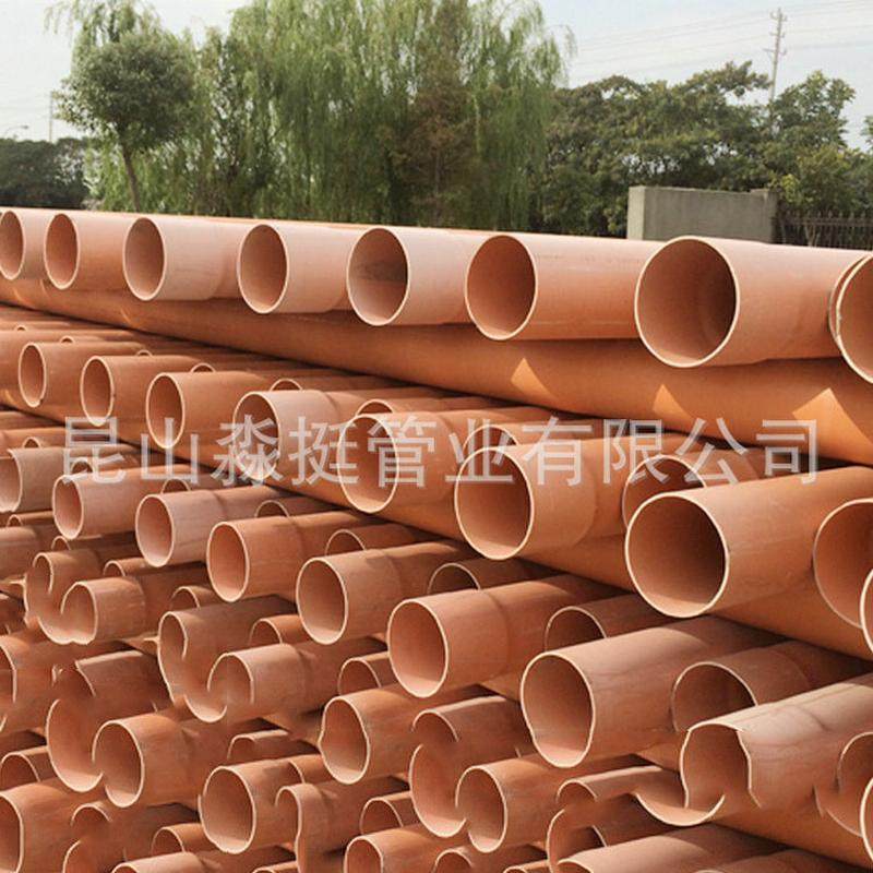 生产销售 外径200mm电缆护套用管材 pvc给水管材 pvc灰色给水管