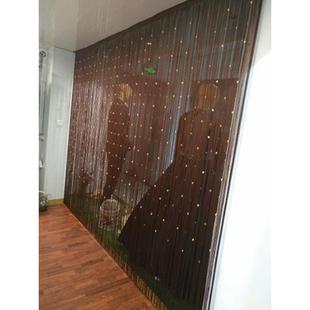 超加密豪华品质珠线帘门帘隔断玄关现代流苏帘子门店橱窗商业新品