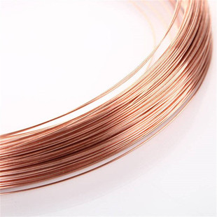 软态铜丝硬紫铜线0.05mm高纯度tu2无氧半线黄铜扁线手工线0.5*1