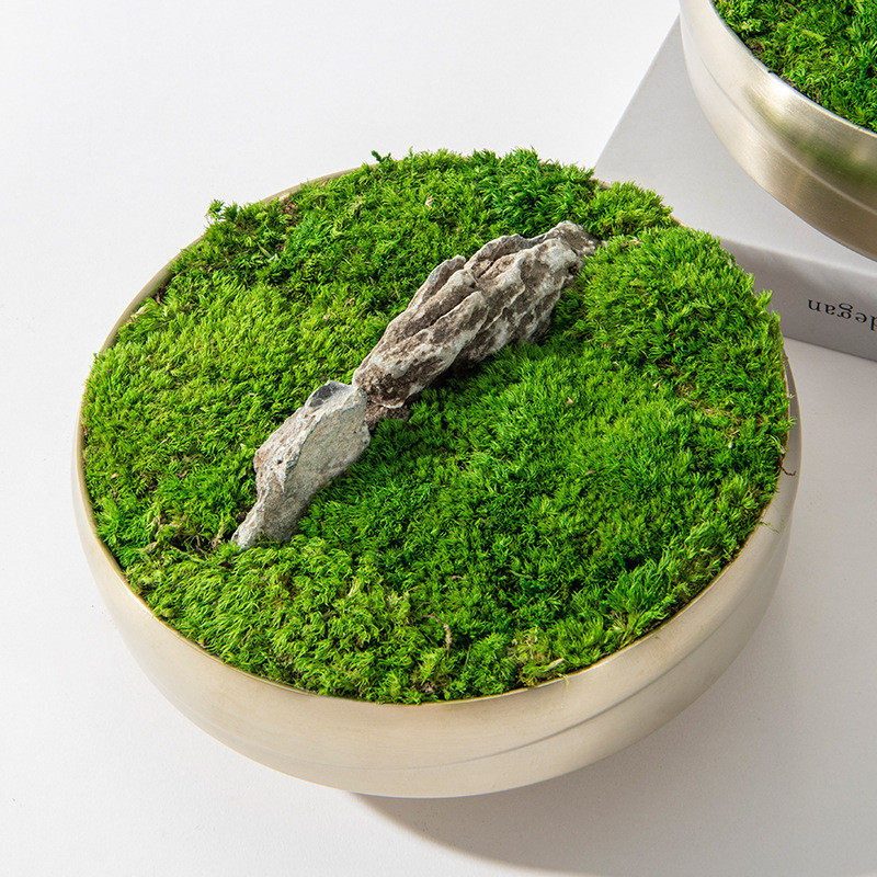 热销艺贝子新中式轻奢青苔盆景售楼处洽谈桌茶室茶台禅意绿植花艺,鲜花速递/花卉仿真/绿植园艺,多肉植物,淘宝优惠券,粉丝福利购,淘宝优惠卷