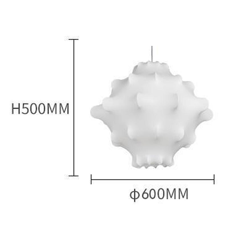 日式云朵灯创意蚕丝客厅吊灯现代简约寂侘风复古法式餐厅卧室术灯