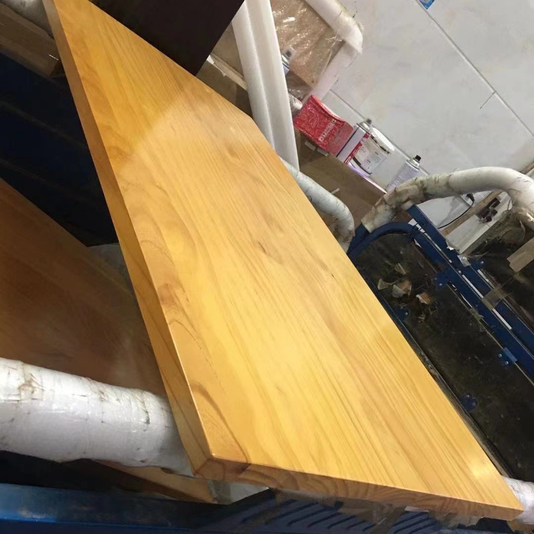 飘木实木桌面板榆木吧台面板白蜡窗板樱桃木电脑书桌面板原木隔板